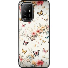 OPPO F19 Pro+ Case Hülle - Silikon schwarz Frühling 25 Leichte Schmetterlinge