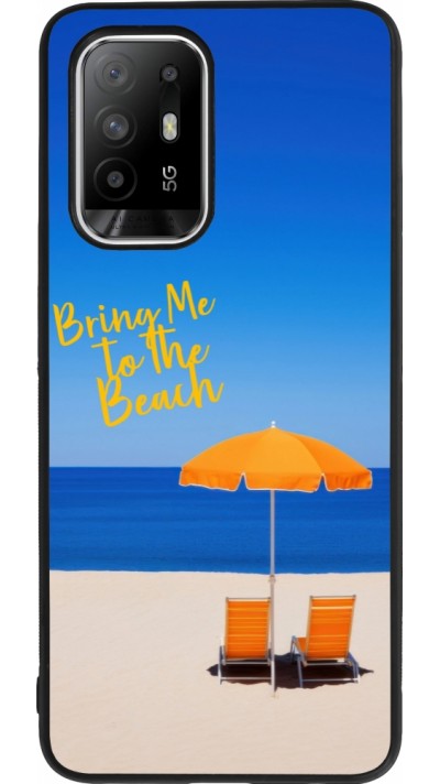 Coque OPPO F19 Pro+ - Silicone rigide noir Summer 2025 Bring me to the beach
