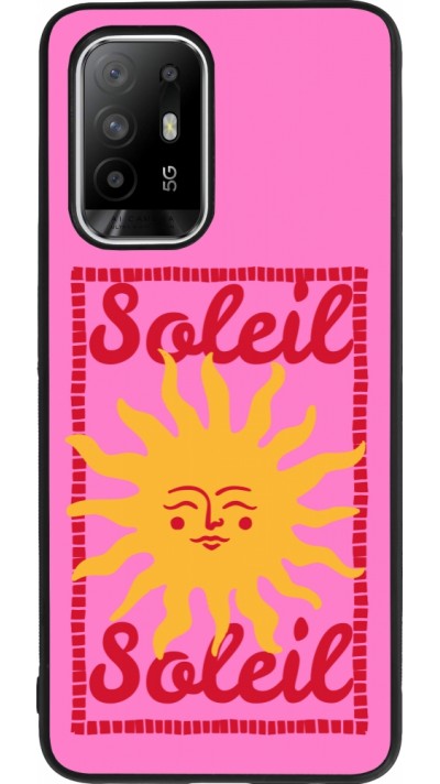 Coque OPPO F19 Pro+ - Silicone rigide noir Sun sun 2026