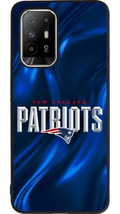 Coque OPPO F19 Pro+ - Silicone rigide noir Super Bowl 26 Patriots 2