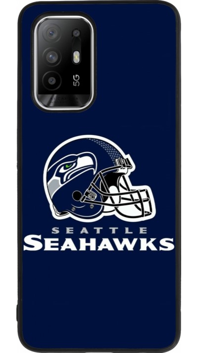 Coque OPPO F19 Pro+ - Silicone rigide noir Super Bowl 26 Seattle 3