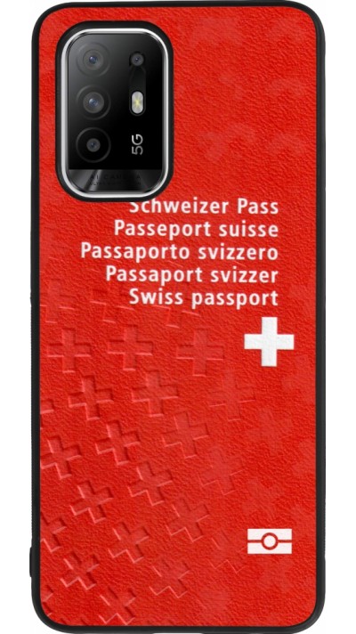 Coque OPPO F19 Pro+ - Silicone rigide noir Swiss Passport