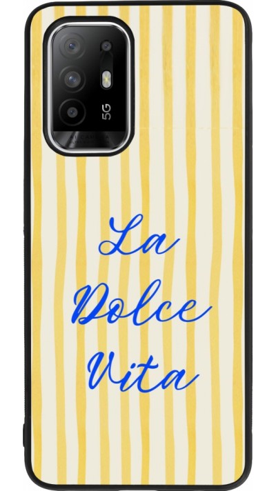 Coque OPPO F19 Pro+ - Silicone rigide noir The good life 2026