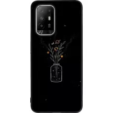 Coque OPPO F19 Pro+ - Silicone rigide noir Vase black