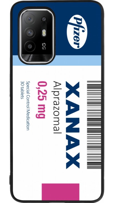 Coque OPPO F19 Pro+ - Silicone rigide noir Xanax Alprazolam 2025