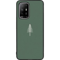 OPPO F19 Pro+ Case Hülle - Silikon schwarz Christmas 22 minimalist tree