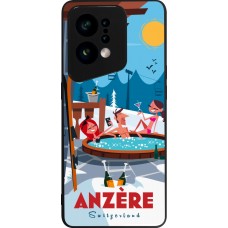 OPPO Find X5 Case Hülle - Silikon schwarz Anzère Mountain Jacuzzi