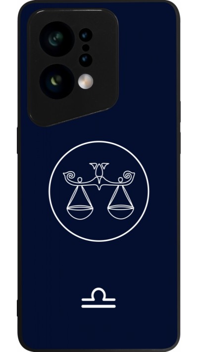 OPPO Find X5 Case Hülle - Silikon schwarz Astrologie Waage