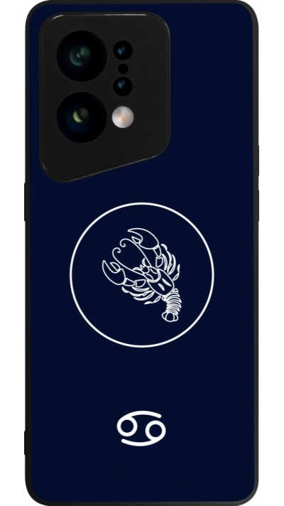 OPPO Find X5 Case Hülle - Silikon schwarz Astrologie Krebs