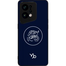 OPPO Find X5 Case Hülle - Silikon schwarz Astrologie Steinbock