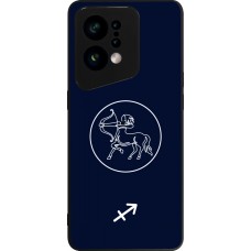 OPPO Find X5 Case Hülle - Silikon schwarz Astrologie Schütze