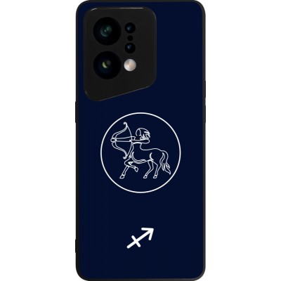 OPPO Find X5 Case Hülle - Silikon schwarz Astrologie Schütze