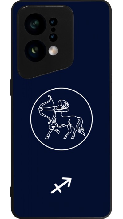 OPPO Find X5 Case Hülle - Silikon schwarz Astrologie Schütze