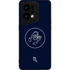 OPPO Find X5 Case Hülle - Silikon schwarz Astrologie Skorpion