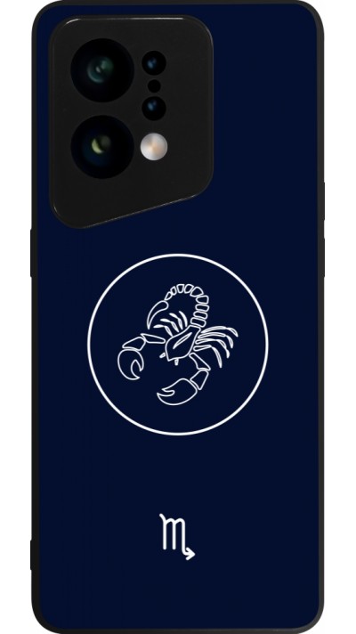OPPO Find X5 Case Hülle - Silikon schwarz Astrologie Skorpion