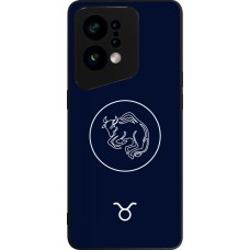 OPPO Find X5 Case Hülle - Silikon schwarz Astrologie Stier