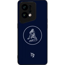 OPPO Find X5 Case Hülle - Silikon schwarz Astrologie Jungfrau