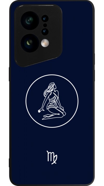OPPO Find X5 Case Hülle - Silikon schwarz Astrologie Jungfrau