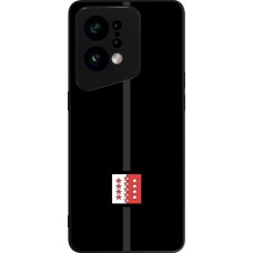 OPPO Find X5 Case Hülle - Silikon schwarz Kanton VS schwarz