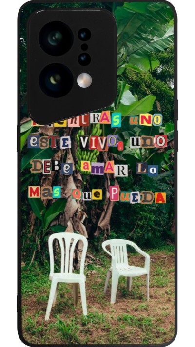 Coque OPPO Find X5 - Silicone rigide noir Chairs DTMF