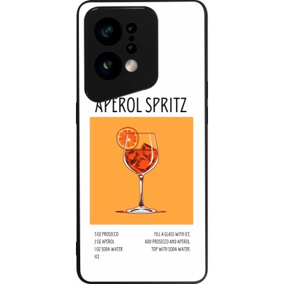 OPPO Find X5 Case Hülle - Silikon schwarz Cocktail Rezept Aperol Spritz