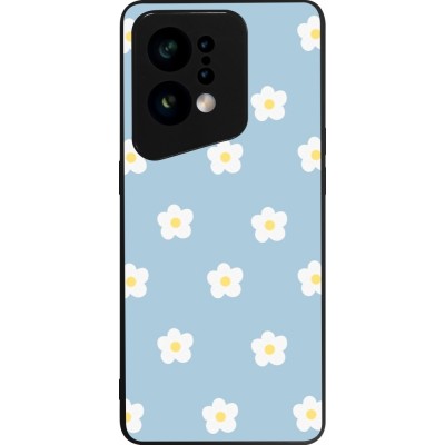 OPPO Find X5 Case Hülle - Silikon schwarz Easter 2024 daisy flower