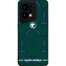 OPPO Find X5 Case Hülle - Silikon schwarz Saudi Arabien 2026 personalisierbares Fussballtrikot