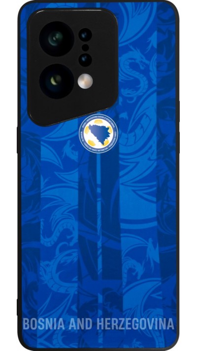Coque OPPO Find X5 - Silicone rigide noir Maillot de football Bosnie-Herzégovine 2026 personnalisable