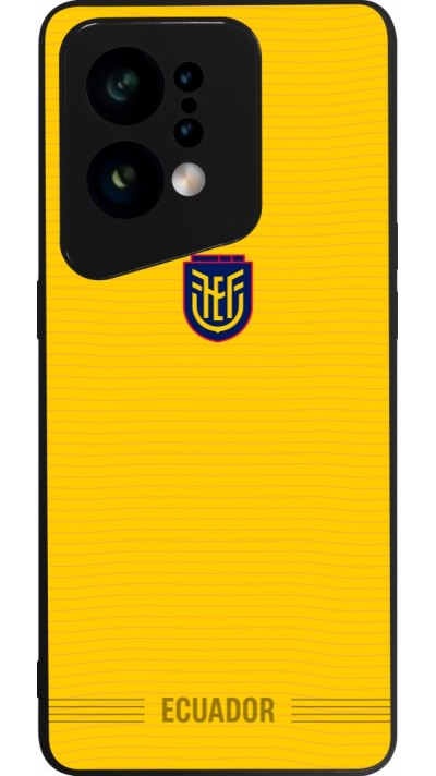 Coque OPPO Find X5 - Silicone rigide noir Maillot de football E?quateur 2026 personnalisable