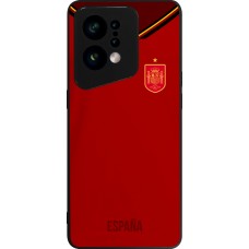 OPPO Find X5 Case Hülle - Silikon schwarz Spanien 2022 personalisierbares Fußballtrikot