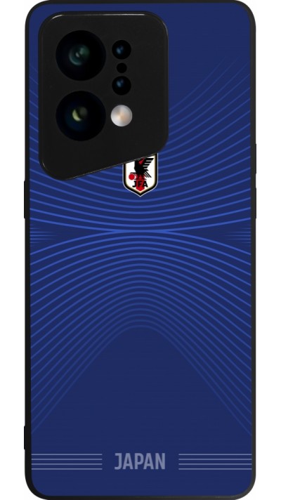 OPPO Find X5 Case Hülle - Silikon schwarz Japan 2022 personalisierbares Fussballtrikot