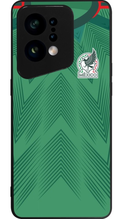 OPPO Find X5 Case Hülle - Silikon schwarz Mexiko 2022 personalisierbares Fussballtrikot