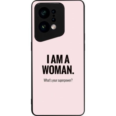 OPPO Find X5 Case Hülle - Silikon schwarz I am a woman