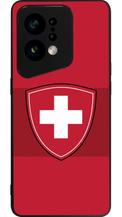 OPPO Find X5 Case Hülle - Silikon schwarz Hockey World Championship Ecusson Suisse