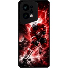 OPPO Find X5 Case Hülle - Silikon schwarz Hockey World Championship Player