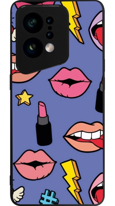 OPPO Find X5 Case Hülle - Silikon schwarz Lips and lipgloss