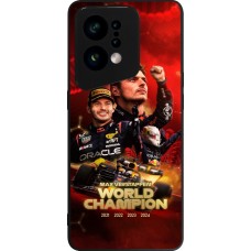 OPPO Find X5 Case Hülle - Silikon schwarz Max Verstappen Champion 2023