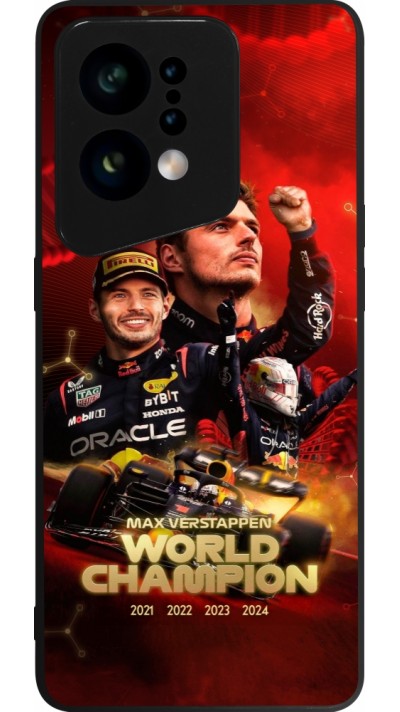 OPPO Find X5 Case Hülle - Silikon schwarz Max Verstappen Champion 2023
