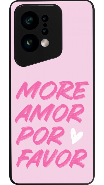 OPPO Find X5 Case Hülle - Silikon schwarz More amor porfavor