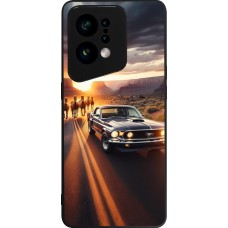 OPPO Find X5 Case Hülle - Silikon schwarz Mustang 69 Grand Canyon