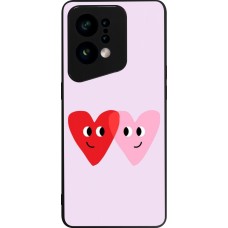 OPPO Find X5 Case Hülle - Silikon schwarz Saint Valentines Day 26 Heart