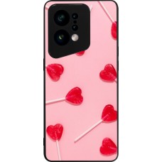 OPPO Find X5 Case Hülle - Silikon schwarz Saint Valentines Day 26 Lollipop