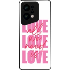 OPPO Find X5 Case Hülle - Silikon schwarz Saint Valentines Day 26 Love all we need is