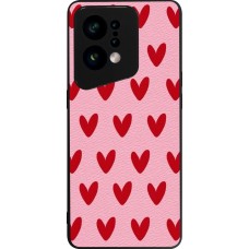 OPPO Find X5 Case Hülle - Silikon schwarz Saint Valentines Day 26 Pattern heart