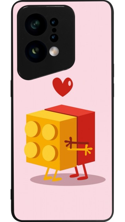 OPPO Find X5 Case Hülle - Silikon schwarz Saint Valentines Day 26 Puzzle