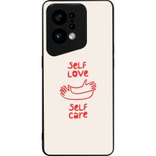 OPPO Find X5 Case Hülle - Silikon schwarz Saint Valentines Day 26 Self love self care