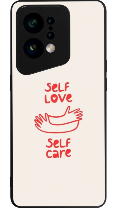 OPPO Find X5 Case Hülle - Silikon schwarz Saint Valentines Day 26 Self love self care
