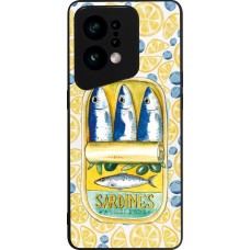 OPPO Find X5 Case Hülle - Silikon schwarz Sardines in oil 2026