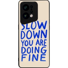 OPPO Find X5 Case Hülle - Silikon schwarz Slow down 2026