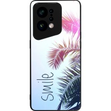 OPPO Find X5 Case Hülle - Silikon schwarz Smile 05